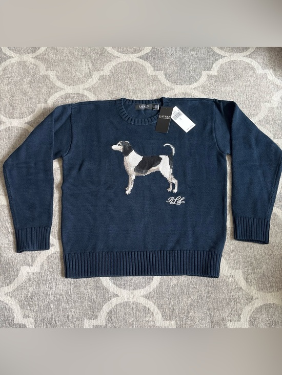 Ralph Lauren Sweaters - NWT Lauren Ralph Lauren Cotton Dog Sweater S